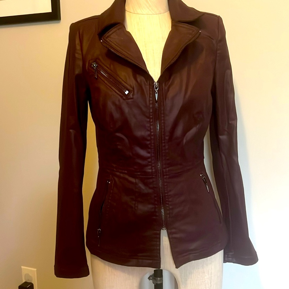 WHBM fitted Coated Denim Jacket